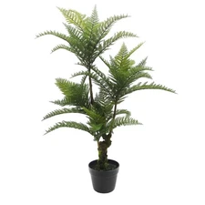 Artificial Tree Plant 3Ft Fake Tropical Fern Tree with Three Realistic Trunks...
