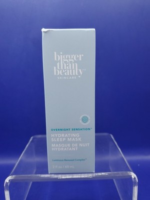 Bigger Than Beauty Skincare Overnight Sensation Hydrating Sleep Mask 2oz New