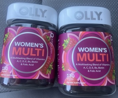 OLLY Women s Multi Vitamin Gummies Blissful Berry 130ct ,(2 packs)EXP:04SEP 2027