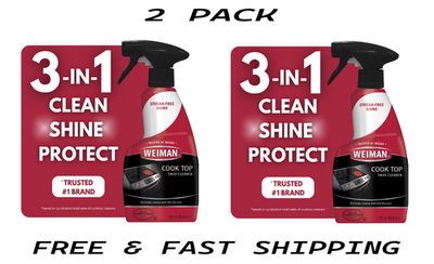 #ad 2 PACK Weiman Daily Cooktop Cleaner Spray for Easy Daily Cleaning 12 oz. $8.95