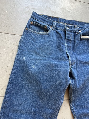 Vintage 80s 501 XX Levis Indigo Dark Wash Made In USA Jeans 35x31 Shrink To Fit - 第 18/22 張圖片