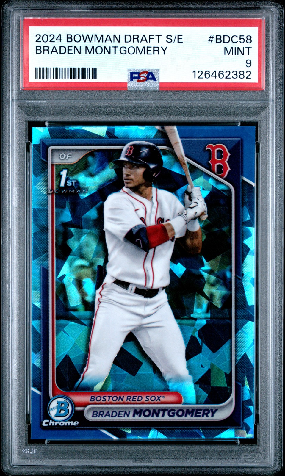 2024 BOWMAN DRAFT SAPPHIRE ED #BDC58 BRADEN MONTGOMERY PSA 9