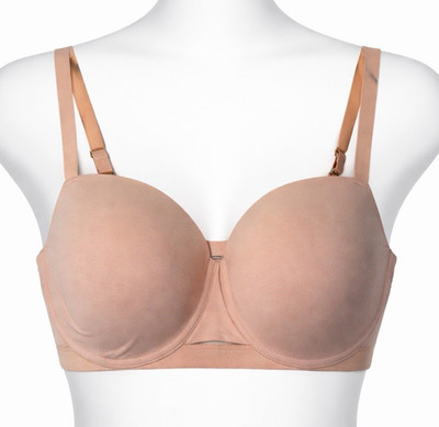Third Love Bra Size 40E Underwire Pima Cotton T-Shirt Bra Neutral Beige Lined