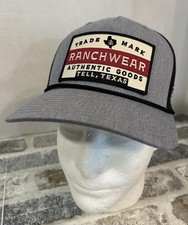 STS Ranchwear Men’s Heather Gray Rope Trucker Hat Snapback One Size Adjustable