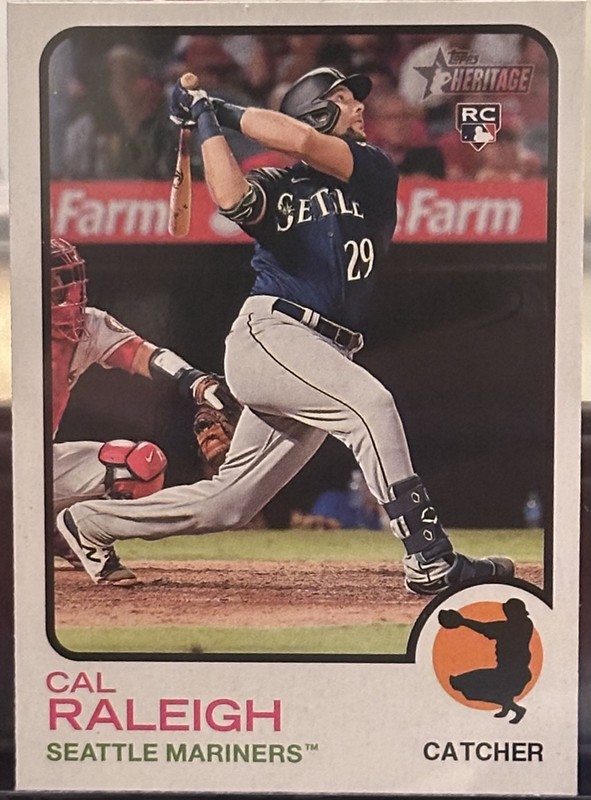 2022 Topps Heritage - Cal Raleigh #367 (RC)