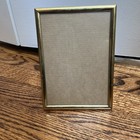 Vintage Brass Photo Frame Gold Tone 5” X 7” Free Standing