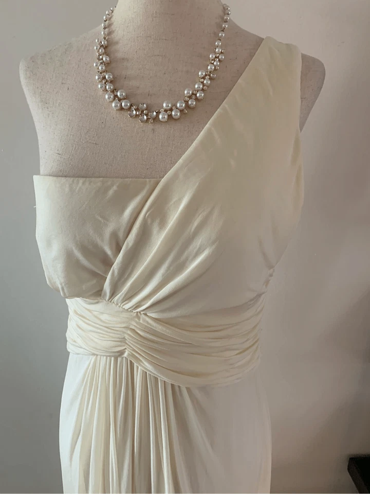Bcbg off white long maxi dress size small bridesmaid or made of honor or weeding - Image 2 of 4