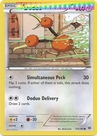 Reverse Holofoil - Doduo (115) - 115/162 - XY - BREAKthrough - NM