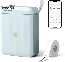 D110 Upgraded Version Mini Label Maker Machine with Tape, Portable Bluetooth The