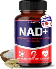 NAD+ 350mg with Trans-Resveratrol, Quercetin & Rhodiola – Cellular Energy,... 