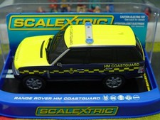 Scalextric C2877 Range Rover HM Coastguard. Excellent 1/32 Slot Car.