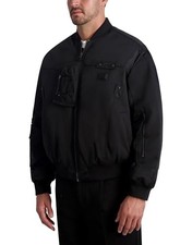 KARL LAGERFELD Men BOMBER LONG SLEEVE JACKET KALA-LSSBJACKET BLACK L