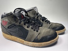 Nike Air Jordan 1 Mid Anthracite-554724-018-Shoes-Sneaker-Mens Size 10