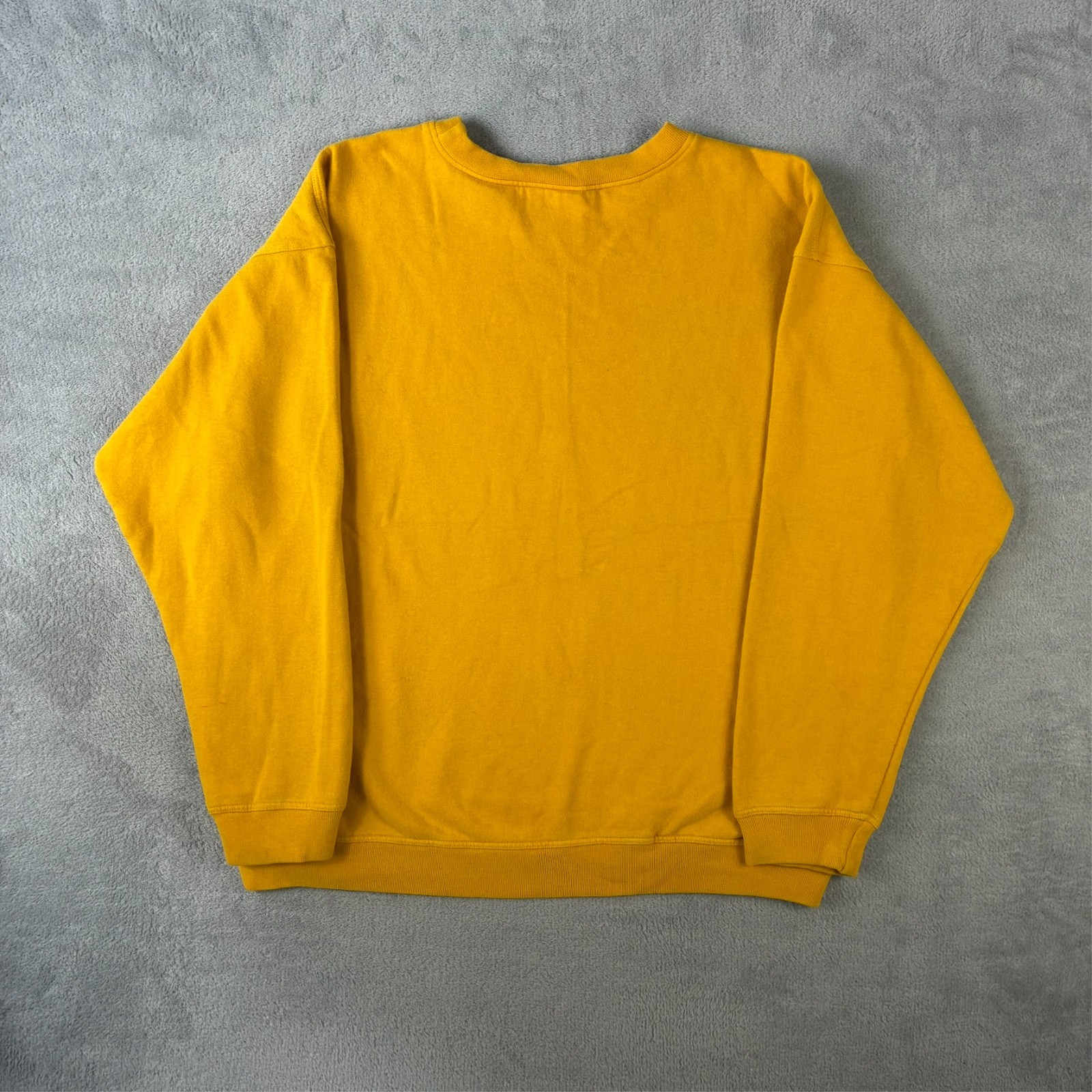 Vintage Adidas 1990's Yellow Trefoil Spellout Size 42/44 Large Sweatshirt image 8