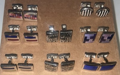 8 PAIRS of T.M. LEWIN CUFFLINKS VERY NICE!