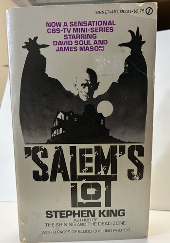 Salem's Lot by Stephen King-First Signet Printing 1976-Vintage Horror