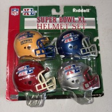 Juego de cascos Riddell Super Bowl XL (juego de 4 cascos) - microcascos sin abrir