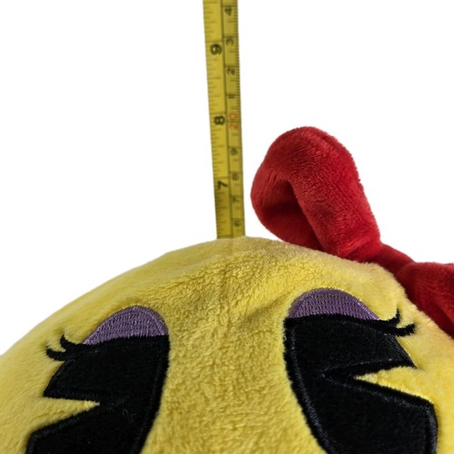 Ms. Pac-Man Plush Toy 7'' Bandai Namco Yellow Stuffed Animal With Tags NWT - Picture 9 of 10
