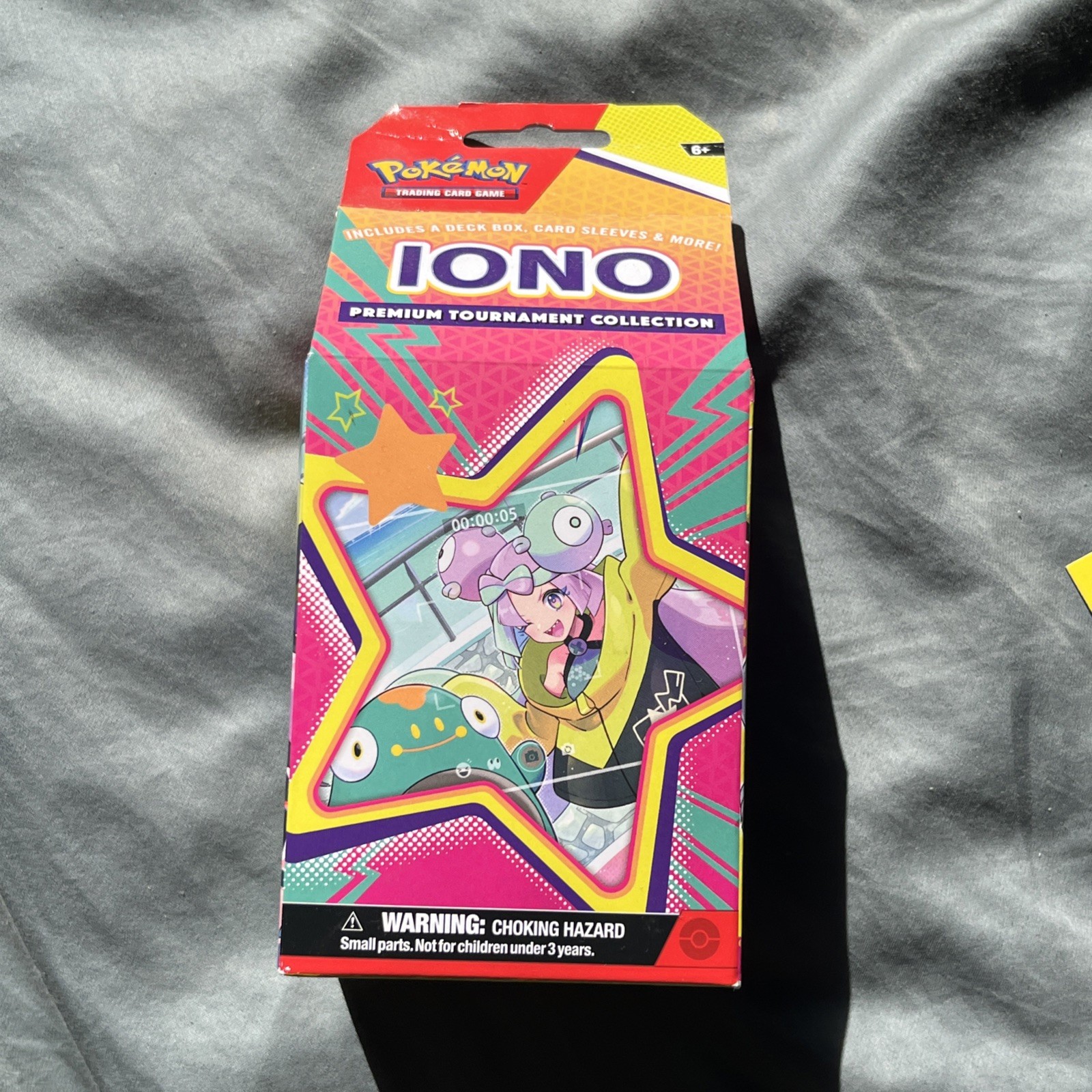 Pokemon TCG Iono Premium Tournament Collection Box, Factory Sealed, Cards Coin