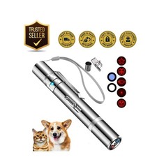 Interactive Cat Laser Pointer with 3 Modes 5 Fun Patterns - USB Rechargeable