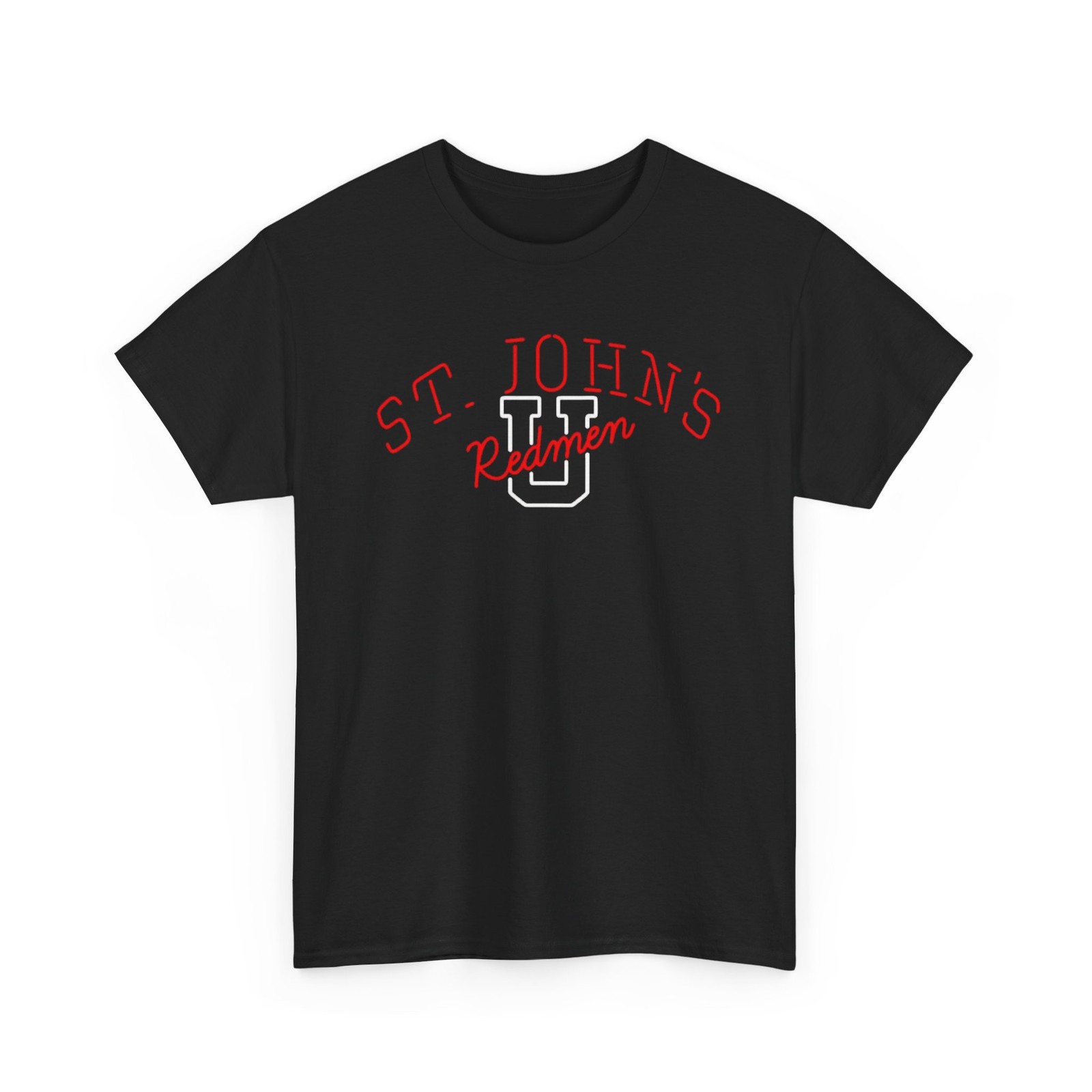 St. John's Redmen Neon Lettering Printed T-Shirt