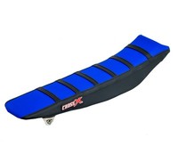 Sitzbezug Yamaha YZF 250-450 WRF 250-450 - Top Blau - Seite Schwarz - Streifen S