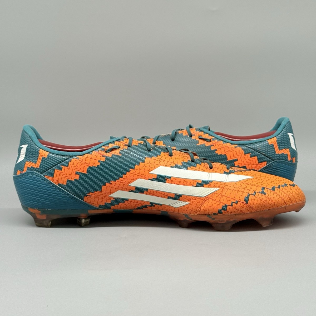 Adidas M29364 Messi 10.2 FG Men's Soccer Cleats Solar Orange Teal