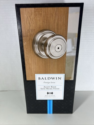 #ad Baldwin Prestige Alcott Satin Nickel Bed Bath Door Knob $25.00