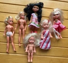 Lot of 6 Vintage 2003 Barbie Kelly Sweetsville 1974 Lesney & 1994 Kelly Dolls