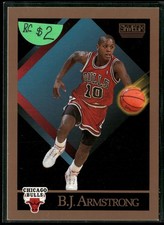 1990-91 SkyBox #37 B.J. Armstrong Chicago Bulls Rookie