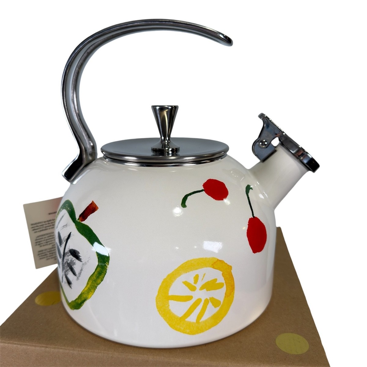 Kate Spade New York Lenox PRETTY PANTRY White Enamel Whistling Tea