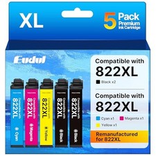 Remanufactured Replacement for Epson 822XL Ink Cartridges
