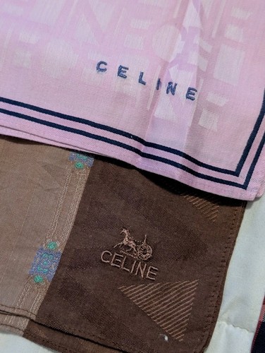 Authentic 8pc Lot Branded Designer Handkerchief Celine Burberry Givenchy Dior - Bild 5 von 13