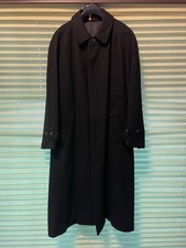 COMME des GAR ONS HOMME Vintage Black Wool Long Coat M 80s 90s Japan