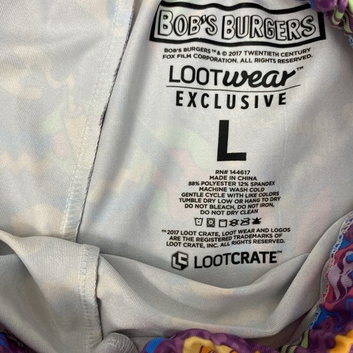 Bob's Burgers Loot Wear exklusive lila Leggings Größe Large Jugendliche - Bild 3 von 3