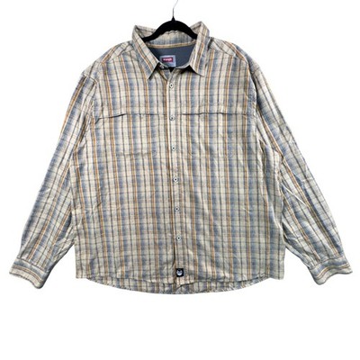 Wrangler Outdoor Series Plaid Button Up Shirt Men's XXL Lumberjack Outdoors