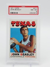 JOHN BEASLEY 1971-72 TOPPS BASKETBALL #211 PSA 8 Q7113