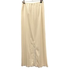 Vintage Bridal Lingerie Boudoir Maxi Slip Skirt Coquette Balletcore Cottagecore