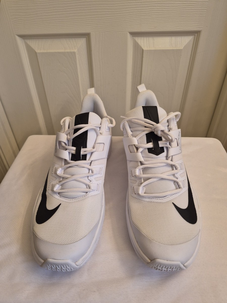Nike Court Vapor Lite HC White Black Tennis Sneakers Shoes DC3432