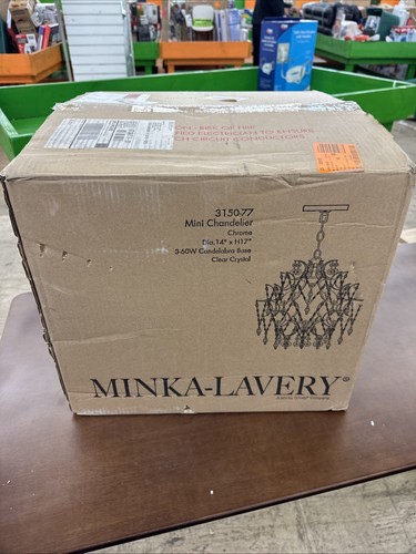 Minka Lavery 3150-77 Mini Chandeliers 3-Light Chandelier in Chrome - Picture 2 of 7