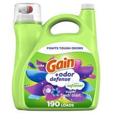 Gain Odor Defense Liquid Fabric Softener Super Fresh Blast 140 Fl Oz 0.16 per gallon