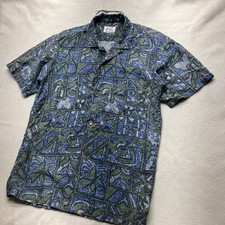 Vintage 50  s 60  s Liberty House Aloha Shirt Cotton Loop Collar Camp Hawaiian