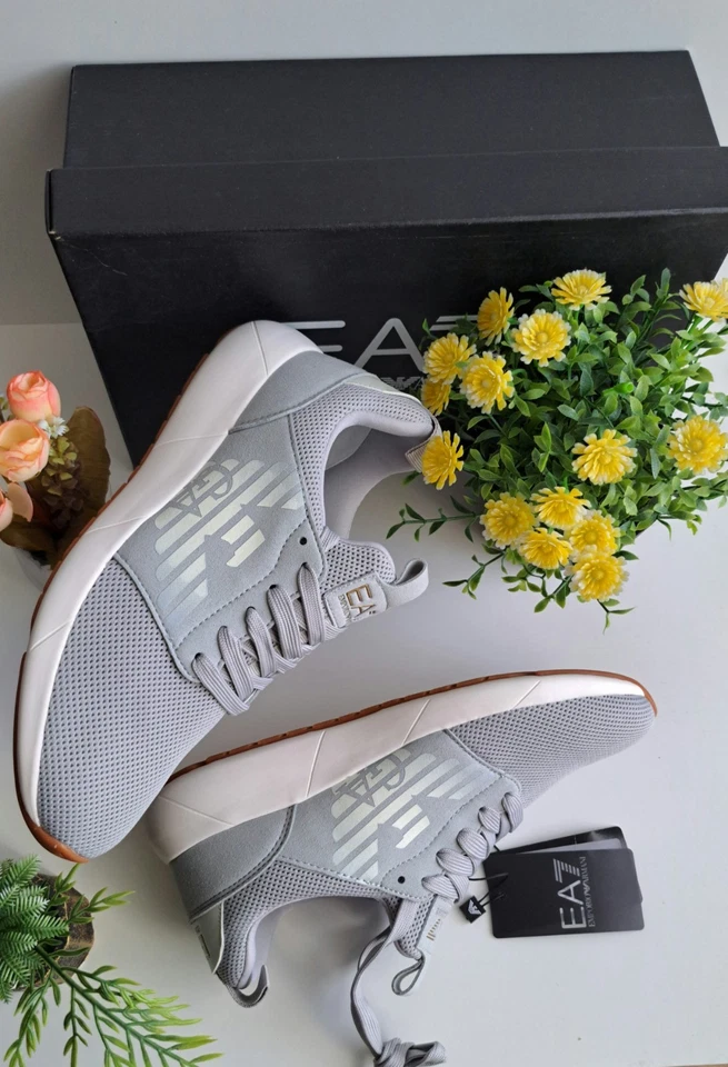 EA7 Emporio Armani Sneaker Fusion Racer U Gris EU 40 X8X023 XCC05 - Photo 1/4