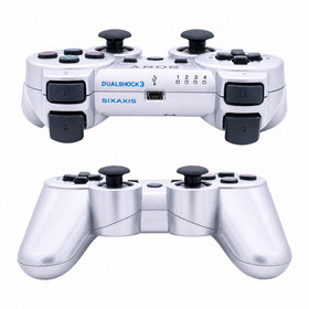 New Silver Branded playstation 3 controller Wireless