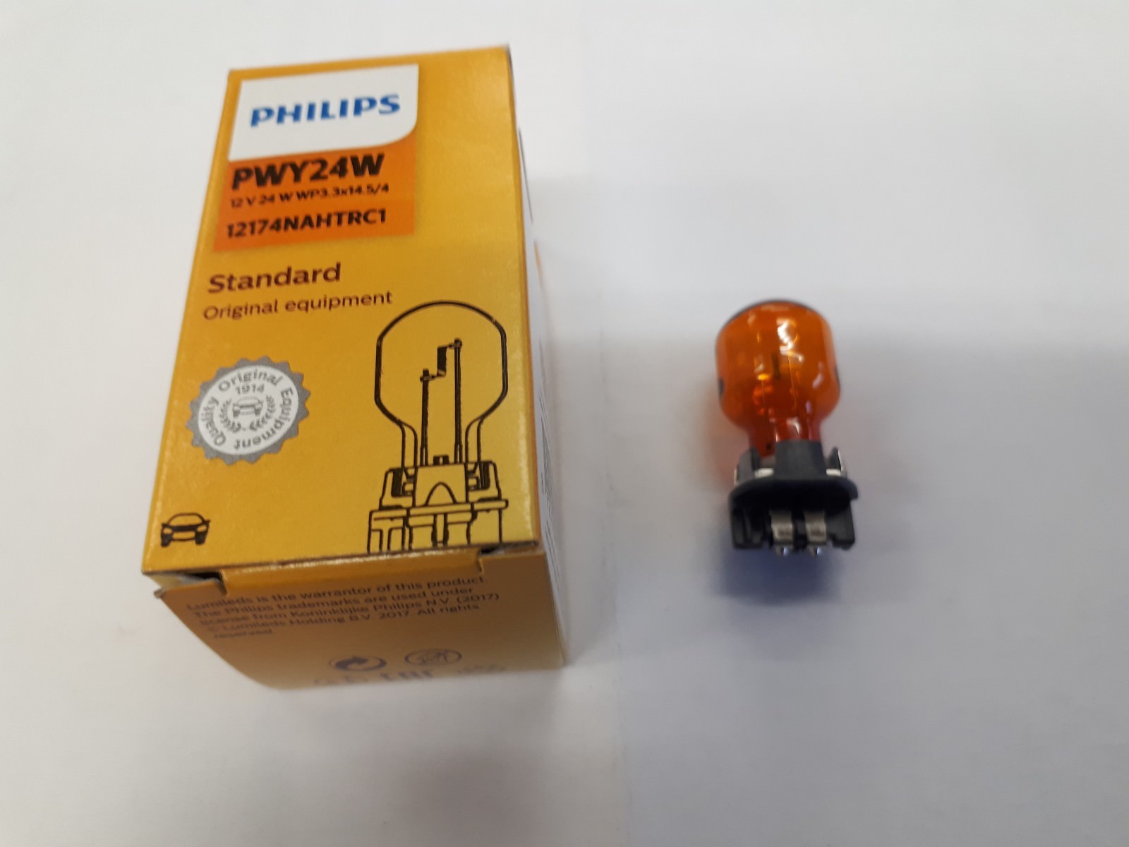 PHILIPS Halogen Standard PWY24W Indicator Bulb 12174NAHTRC1 WP3,3x14,5/4 Single - Image 4