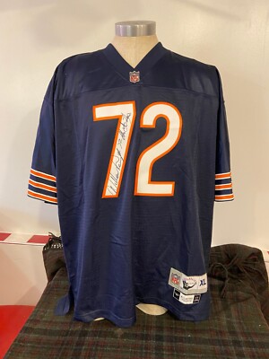 NWT Reebok Throwbacks William Perry Signed #72 Chicago Bears Jersey Size XL  Auto