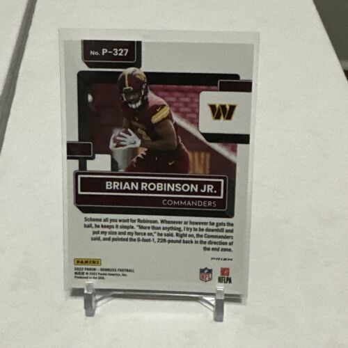 2022 Optic Preview Brian Robinson Jr. Rated Rookie Silver Holo Refractor #P-327 - Picture 2 of 3