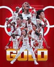 Breanna Stewart 8 straight Women's Olympic Basketball Champions 8x10 Photo