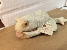 Russ Berrie Fiona Gold Pink Plush Beanie Frog Flower Reflections on living NWT