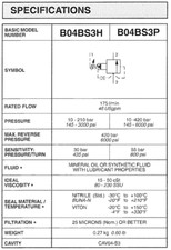 STERLING B04BS3PZN CARTRIDGE PRESSURE SEQUENCE VALVE
